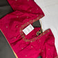Pink Pattu Silk Elegant Maggam Aari Blouse - BL000816