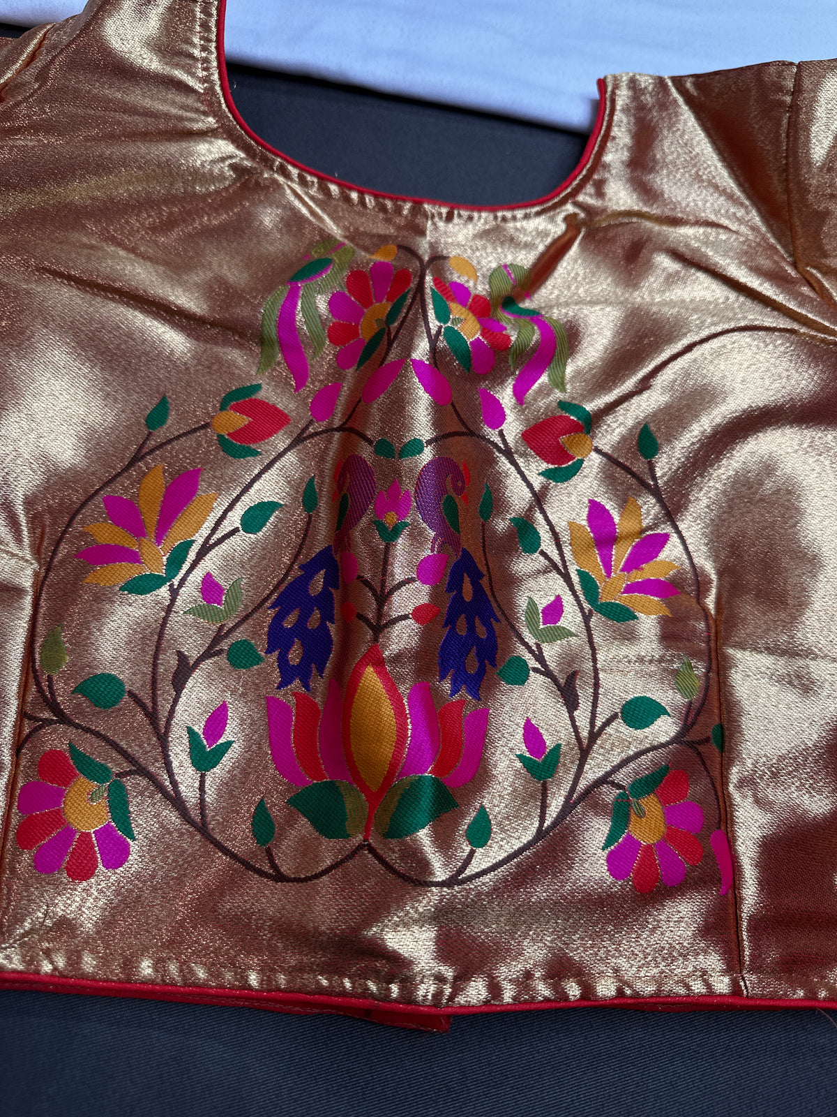 Gold Pure Painthani Blouse - 