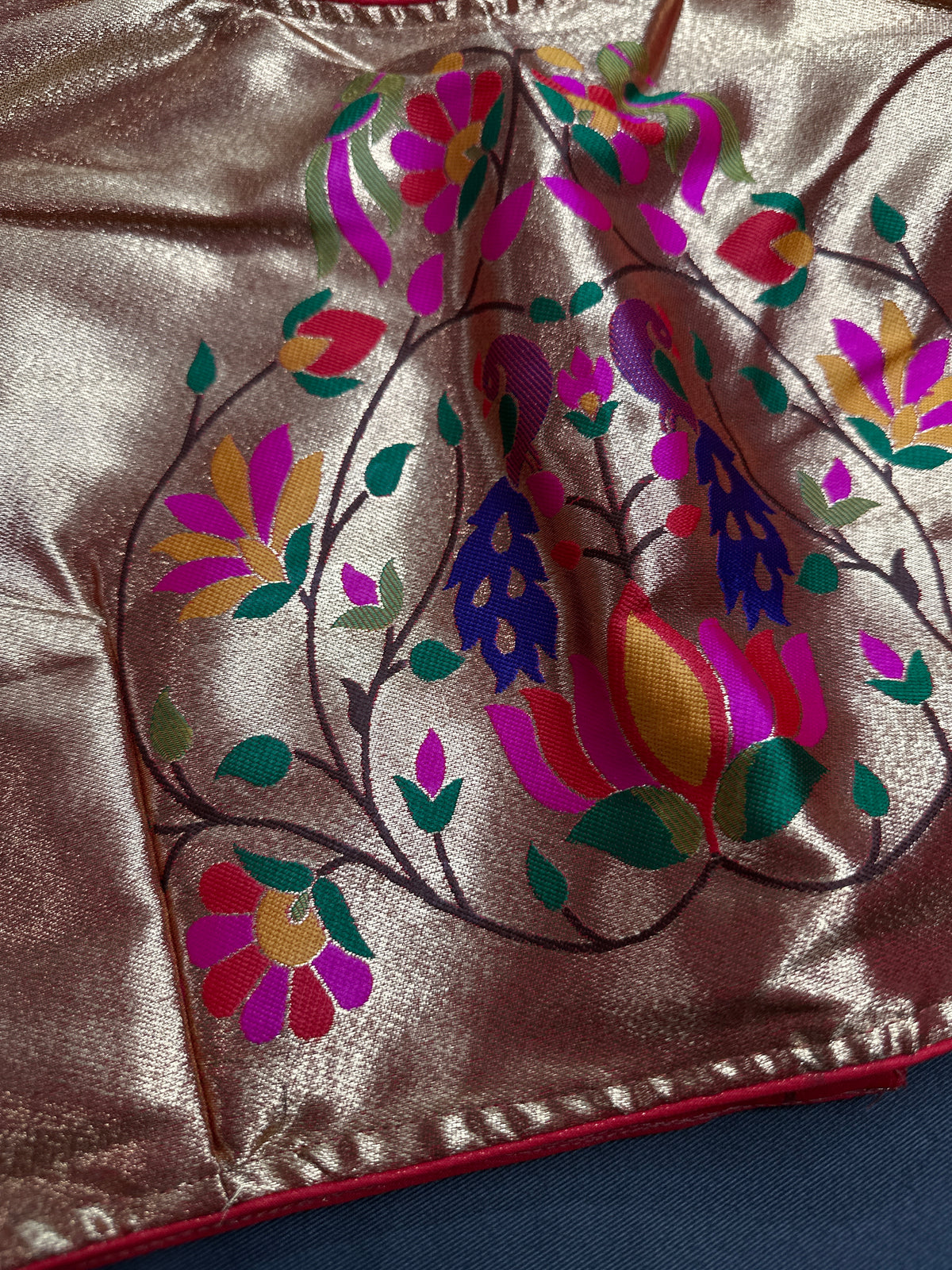 Gold Pure Painthani Blouse - 
