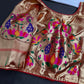 Gold Pure Painthani Blouse - 