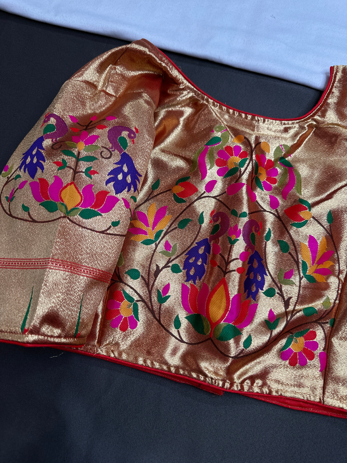 Gold Pure Painthani Blouse - 