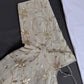 Beige Gold Sequins Embroidery Silk Blouse - 