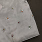Silver Shinny Silk Blouse - 