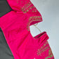 Rani Pink Kardana Maggam Work Silk Blouse - 