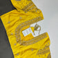 Yellow Kardana Maggam Work Silk Blouse - 