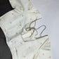 OFF white Elegant  Embroidery Blouse - 