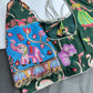 Chinnon Silk Kalamkari with Sequence Work Green Blouse - 