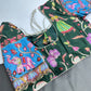 Chinnon Silk Kalamkari with Sequence Work Green Blouse - 