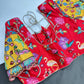 Chinnon Silk Kalamkari with Sequence Work Red Blouse - 