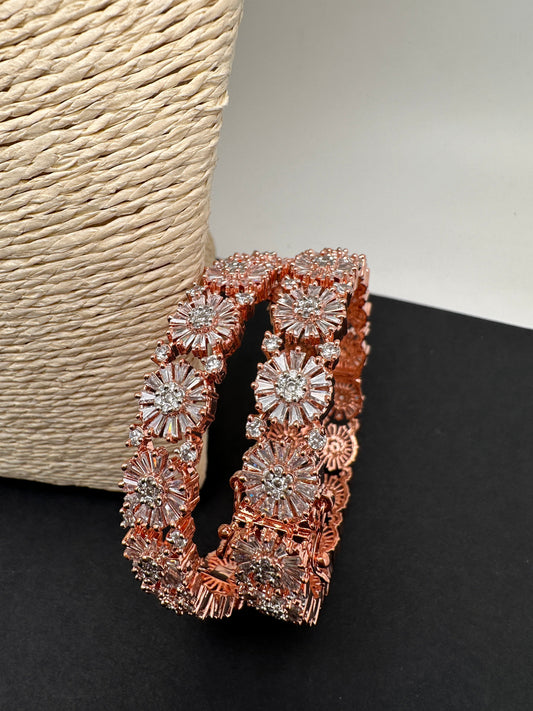 AD Bangle Rose Gold Finish Openable