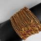 Multi Stone Matte Finish Bangles - 2.8