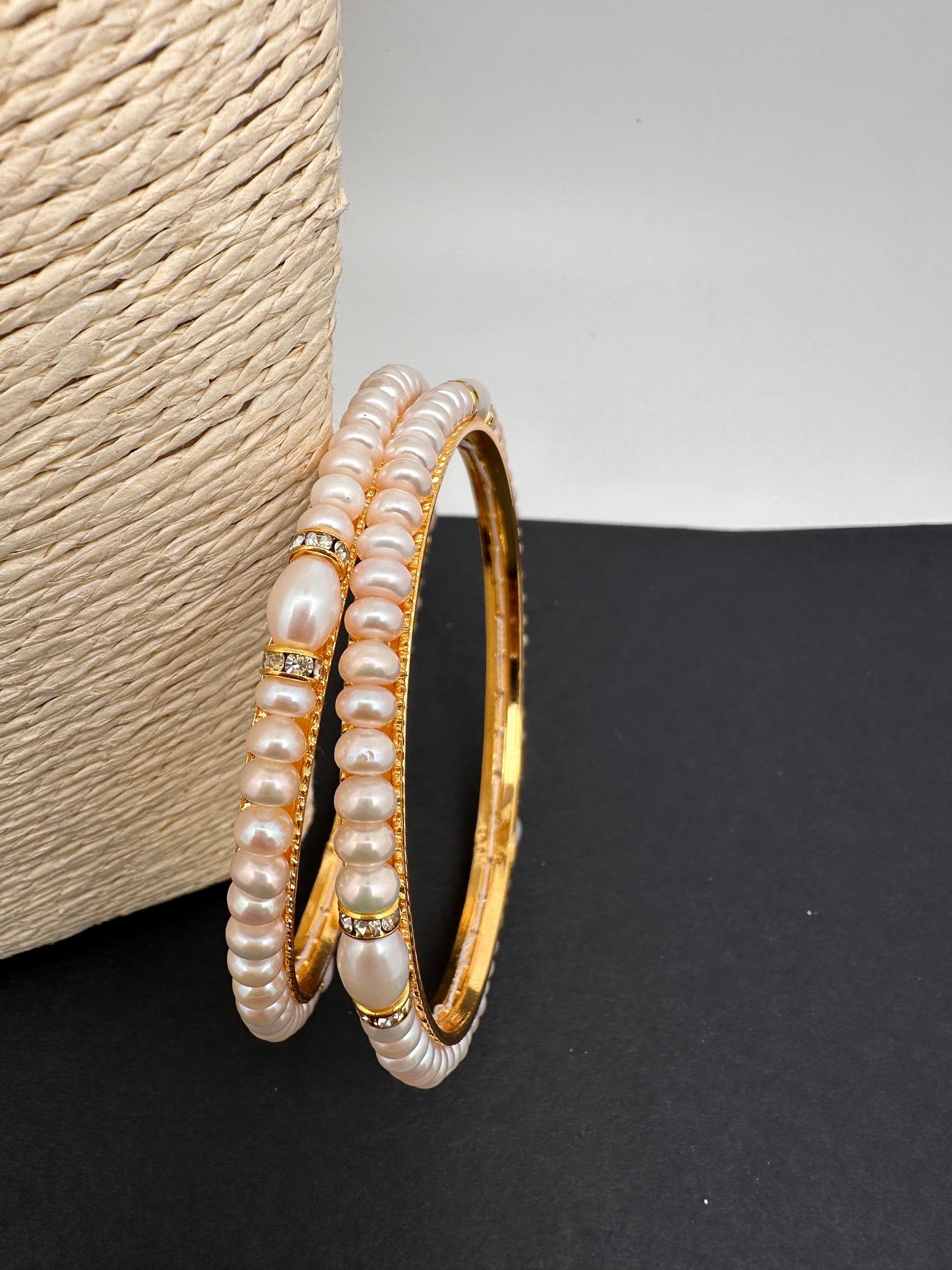 Simple Real Pearl Bangles