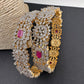 American Diamond Ruby Bangles