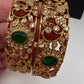 Matte CZ Green Bangles