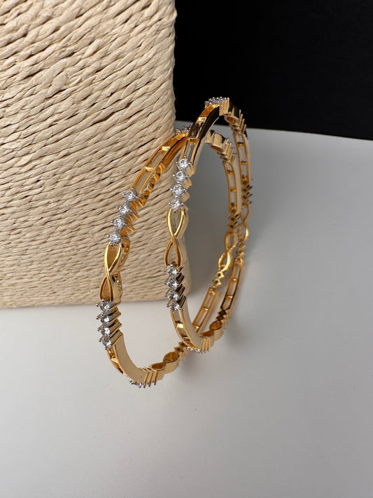 Simple CZ Bangles