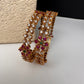 CZ Multi Color Floral Bangles