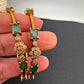 Matte Green Stone Bangles