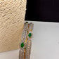 American Diamond Emerald Green Bangles