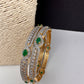 American Diamond Emerald Green Bangles