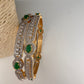 American Diamond Emerald Green Bangles