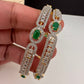 American Diamond Emerald Green Bangles