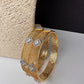 CZ Golden Bangles