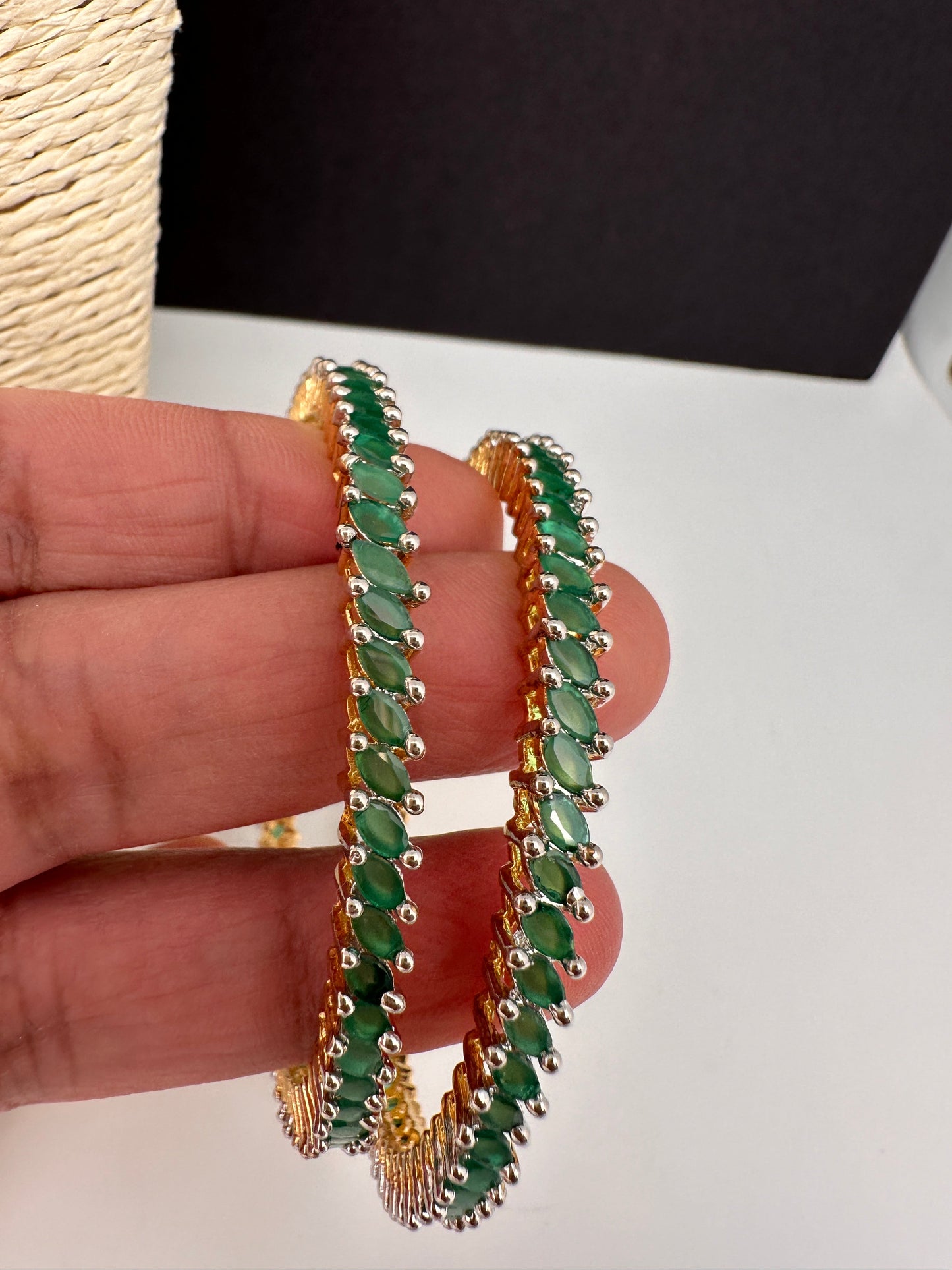 Emerald Green Bangles