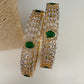 CZ Emerald Green Bangles