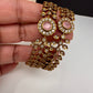 Matte CZ Pink Bangles