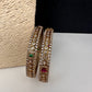 Matte CZ Multi Stone Bangles