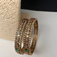 Matte CZ Multi Stone Bangles