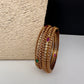Matte CZ Multi Color Stones Bangles