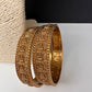 Matte Goddess Lakshmi Coin Bangles