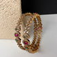 Matte CZ Multi Color Victorian Bangles