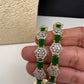 Emerald Green AD Bangles