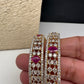 Ruby Red Marquise  AD Bangles