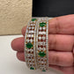 Emerald Green Marquise AD Bangles