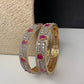 Ruby Red Marquise  AD Bangles
