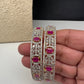 Ruby Red Marquise  AD Bangles