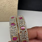 Ruby Red Marquise  AD Bangles