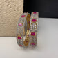 Ruby Red Marquise  AD Bangles