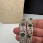 Emerald Green Marquise AD Bangles
