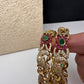 CZ Peacock Matte Bangles