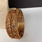 Matte Floral Bangles
