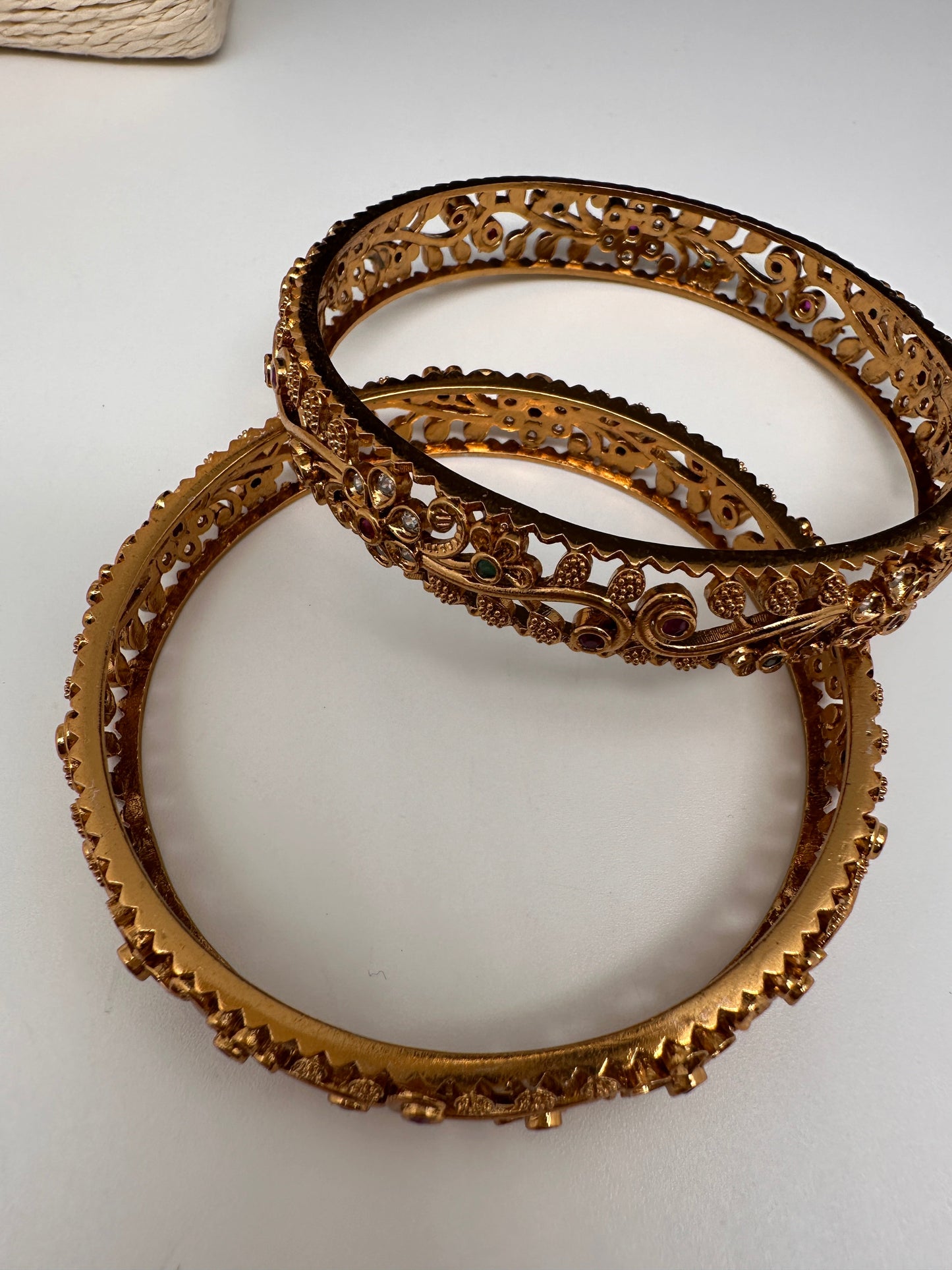 Matte Floral Bangles