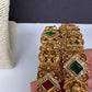 Matte Goddess Lakshmi Multi Color Kada Bangles