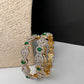 Emerald Green AD Bangles