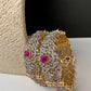 Ruby Red AD Openable Kada Bangles