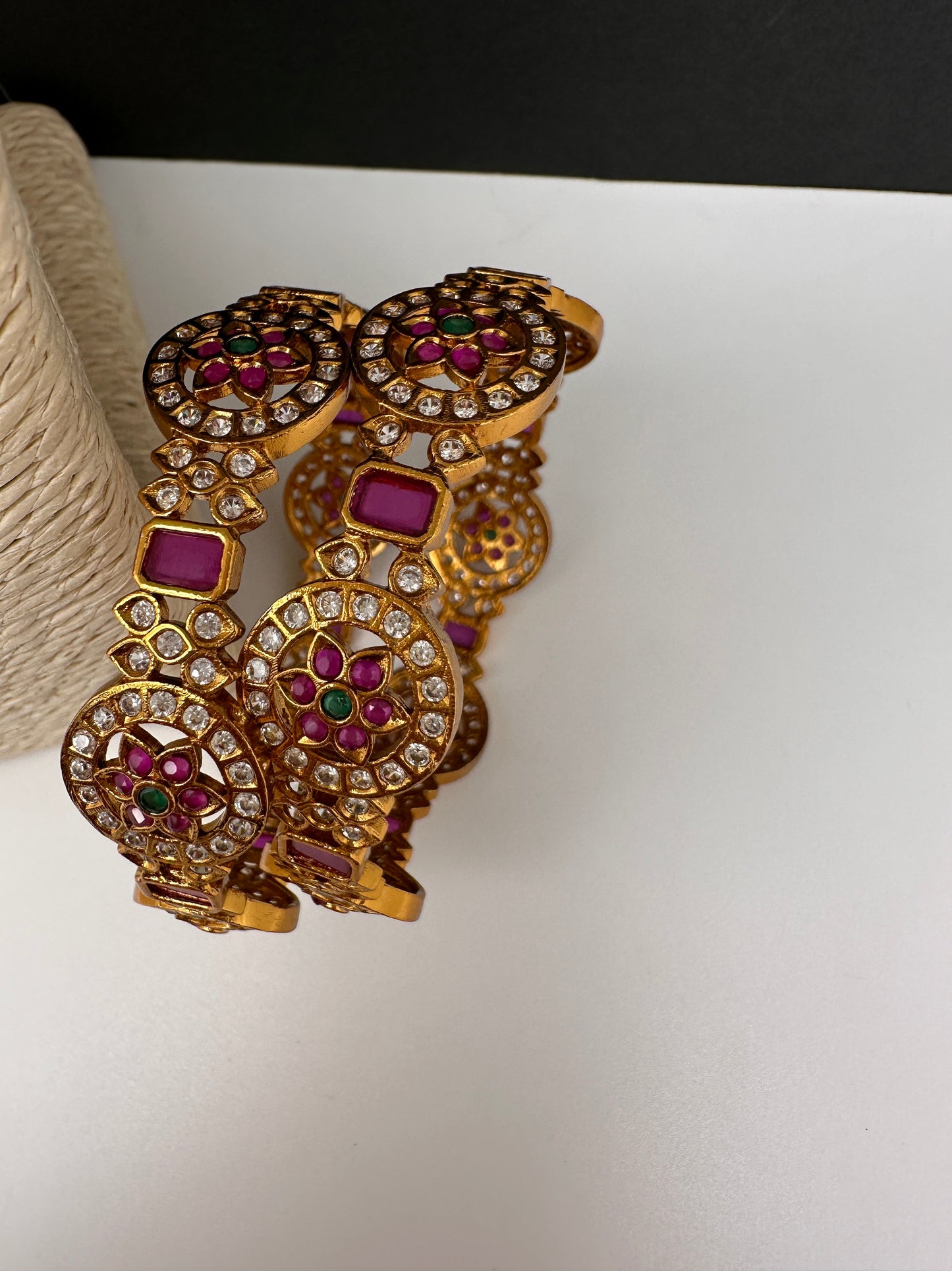 Matte Kempu Traditional Bangles