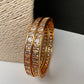 Clear Stones Elegant Bangles
